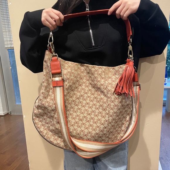 Vintage Anya Hindmarch Monogram Shoulder Bag with Pouch - Picture 2 of 7